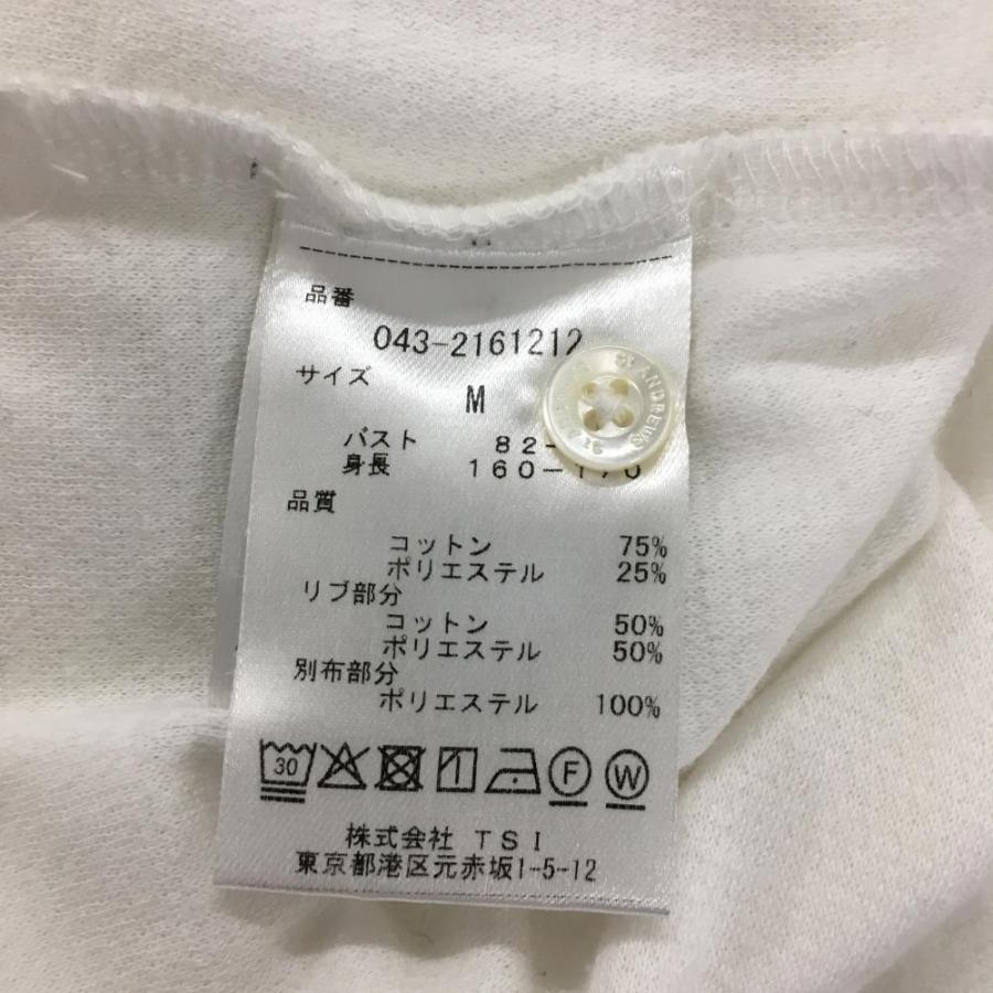 St ANDREWS セントアンドリュース 長袖ポロシャツ 白 花刺しゅう 襟