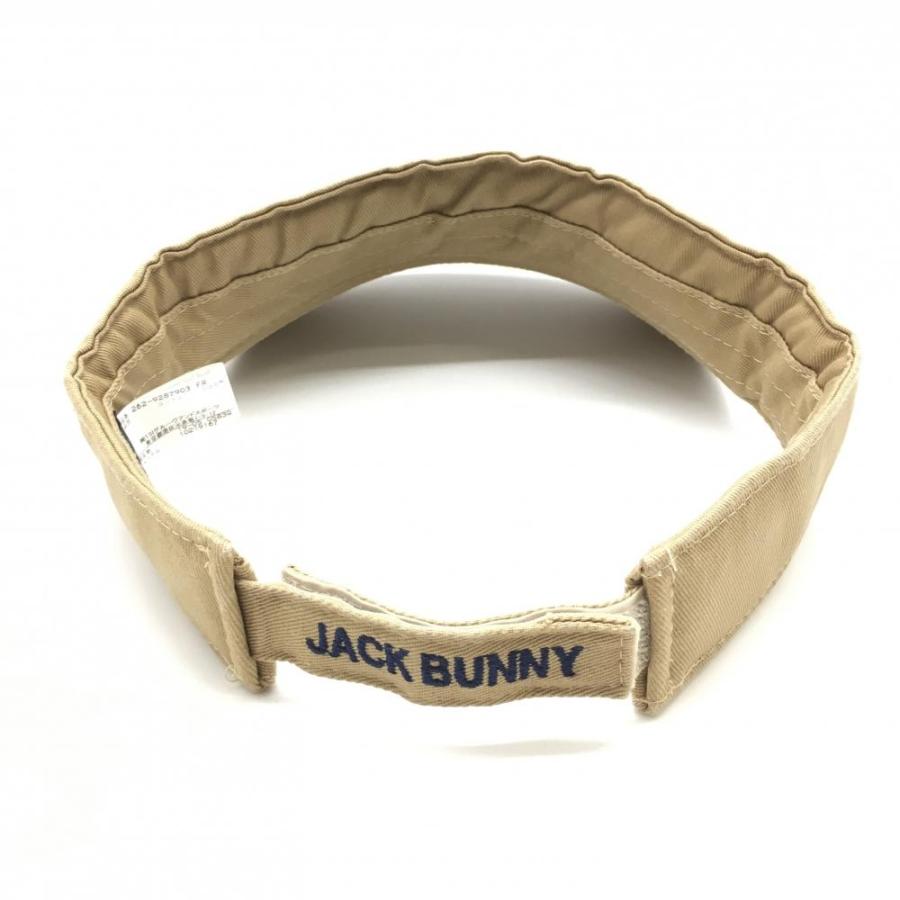 Jack Bunny!!（ジャックバニー） サンバイザー ブラウン×ネイビー ロゴ