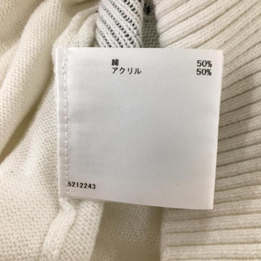 Munsingwear（マンシングウェア） ニットセーター 白×ダークネイビー
