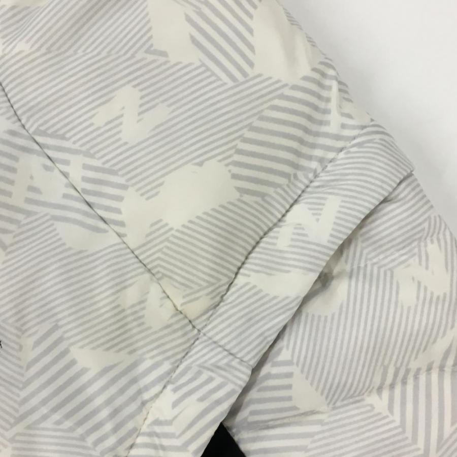 ニューバランスゴルフ 2WAYダウンジャケット 白×ライトグレー 総柄 袖