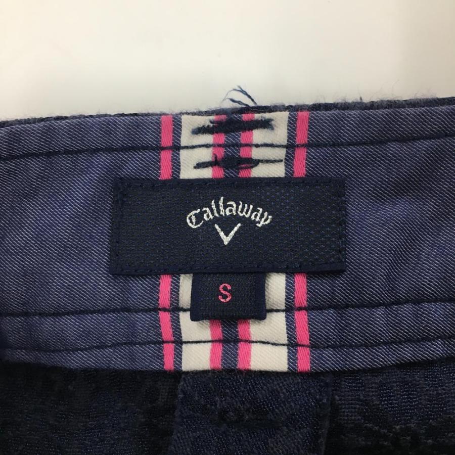 キャロウェイ　M　ゴルフ　スカート　総柄　ネイビー系　花柄 Callaway（キャロウェイ） スカート ネイビー 花柄刺しゅう総柄
