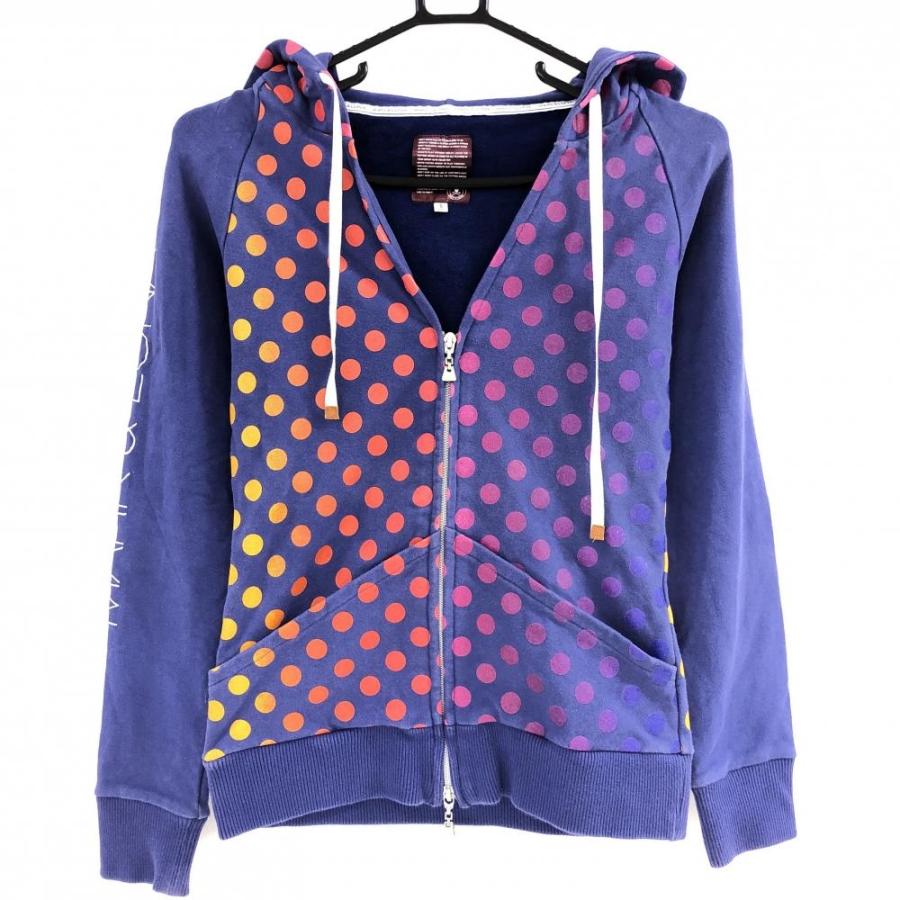 MARK&LONA（マークアンドロナ） スウェットパーカー パープル×オレンジ