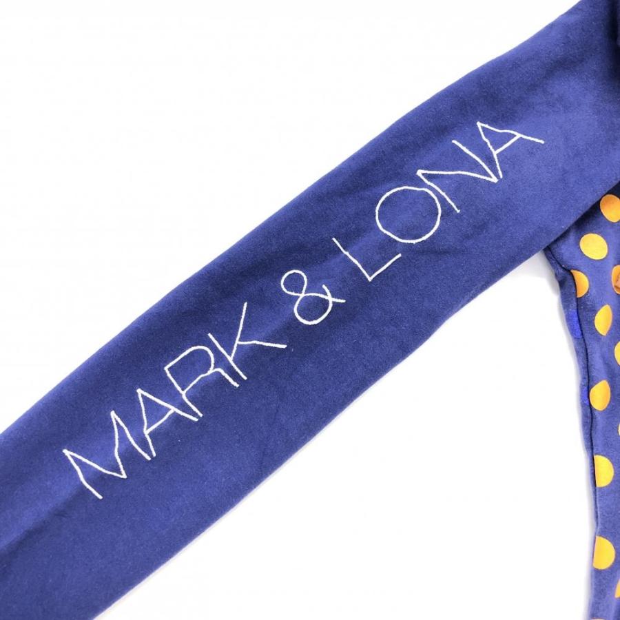 MARK&LONA（マークアンドロナ） スウェットパーカー パープル×オレンジ