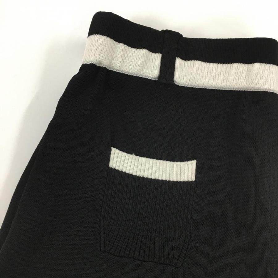 archivio アルチビオ ニットスカート 黒×白 インナースカート archivio アルチビオ ニットスカート 黒×白 インナースカート