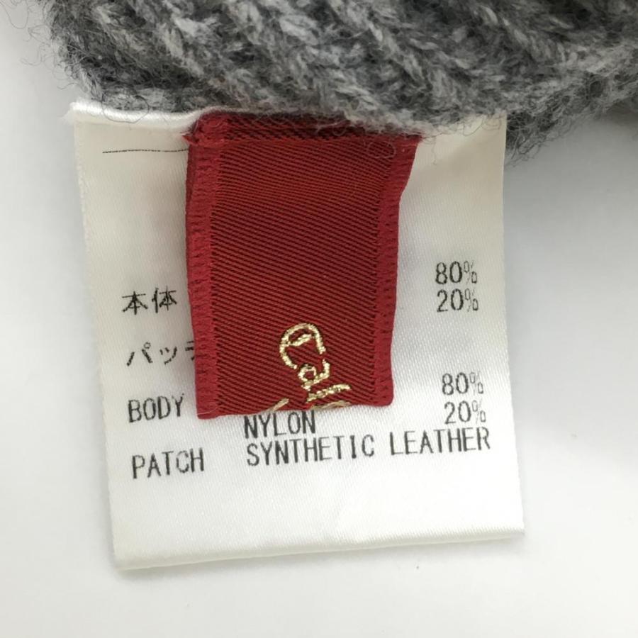 超美品】キャロウェイ レッドレーベル ニット帽 グレー×レッド ウール