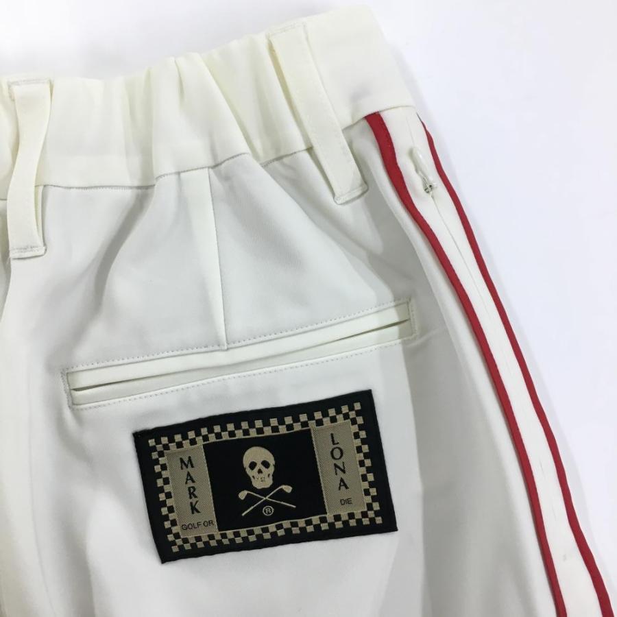 MARK&LONA（マークアンドロナ） ストレッチパンツ アイボリー×レッド