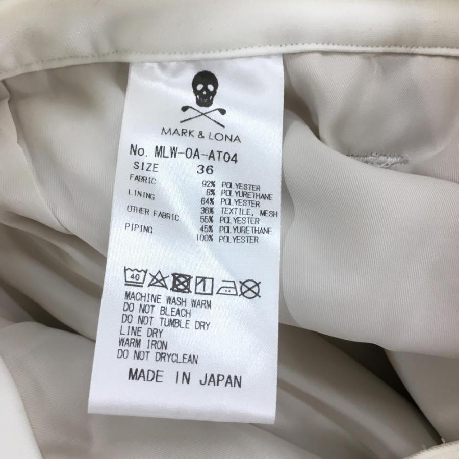 MARK&LONA レディースストレッチパンツ MARK&LONA マークアンドロナ ストレッチパンツ アイボリー