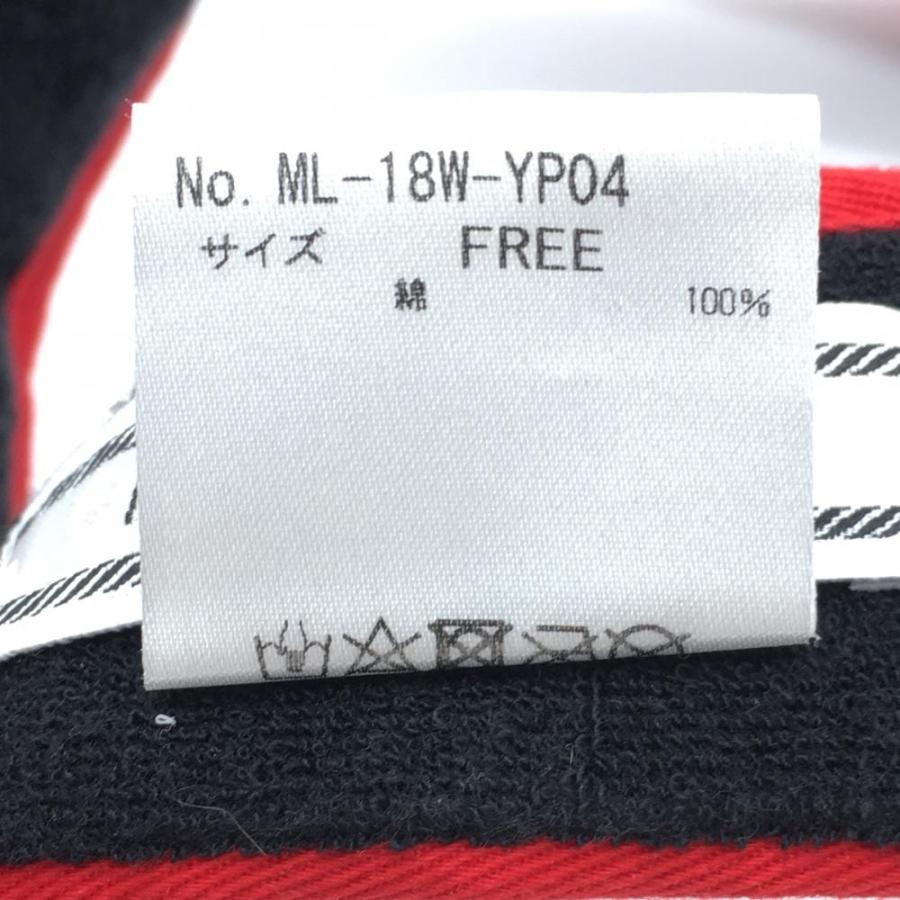MARK&LONA（マークアンドロナ） サンバイザー レッド つば淵ロゴ FREE