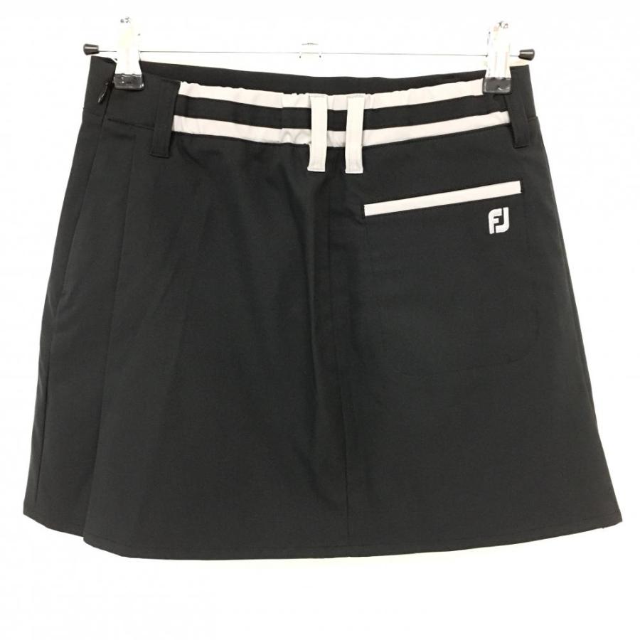 FOOTJOY プリーツスカート 新品】フットジョイ プリーツスカート 黒×ライトグレー ストレッチ