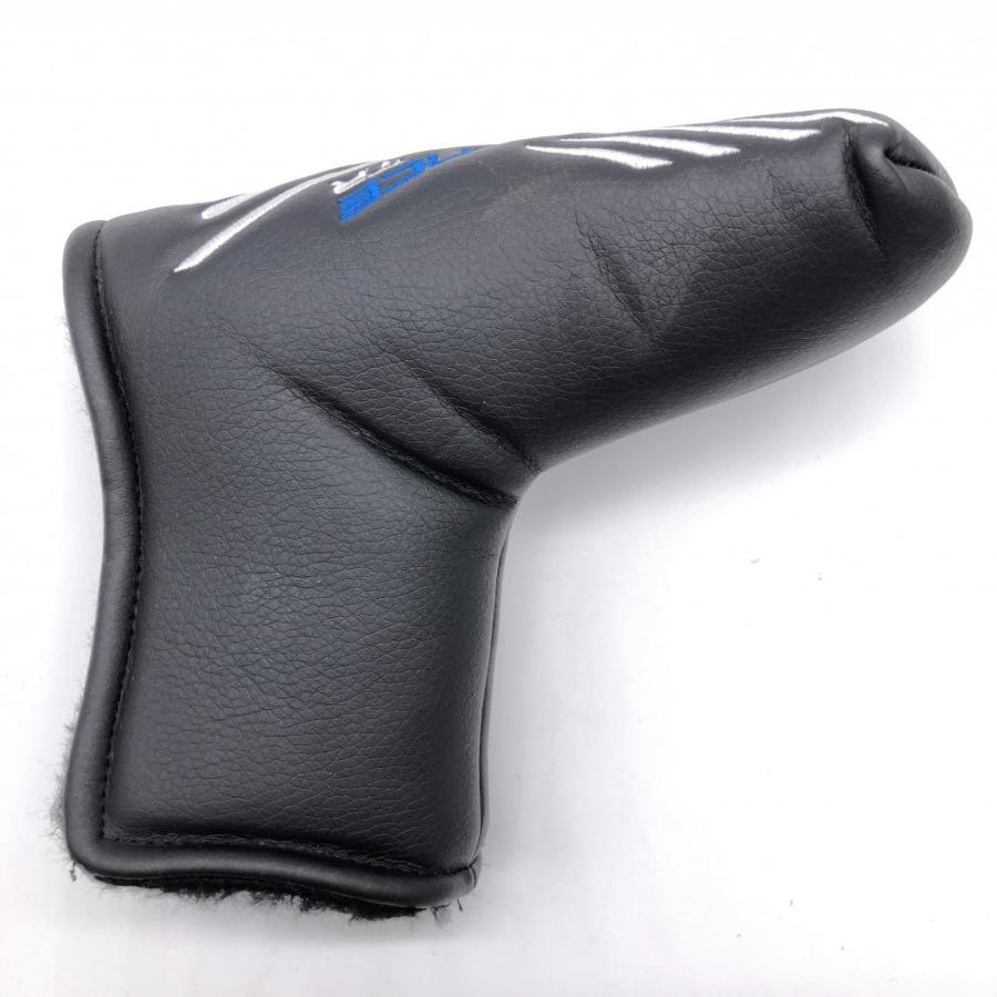 超美品】ピン パターカバー 黒×ブルー ピン型 ヘッドカバーゴルフ PING