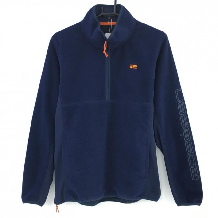 新品】ロサーセン フリース切替ブルゾン ネイビー 保温 防風 ハーフ
