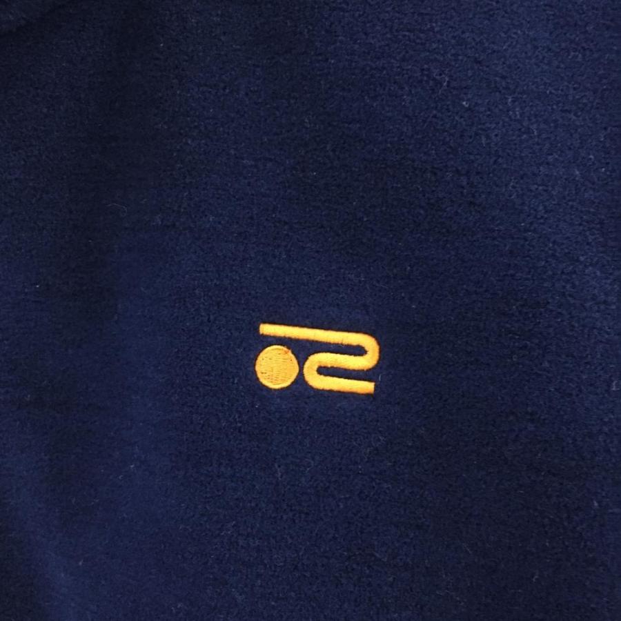 新品】ロサーセン フリース切替ブルゾン ネイビー 保温 防風 ハーフ