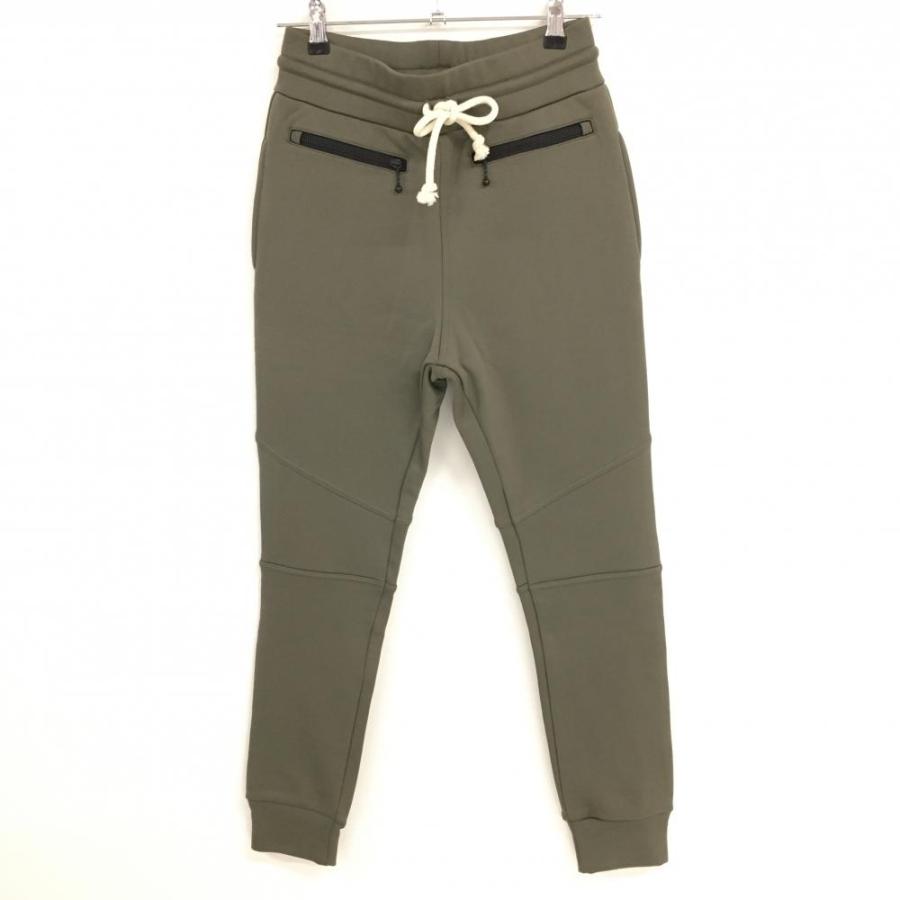 新品】ホーンガーメント ジョガーパンツ カーキ 裏起毛 マークアンドロ  