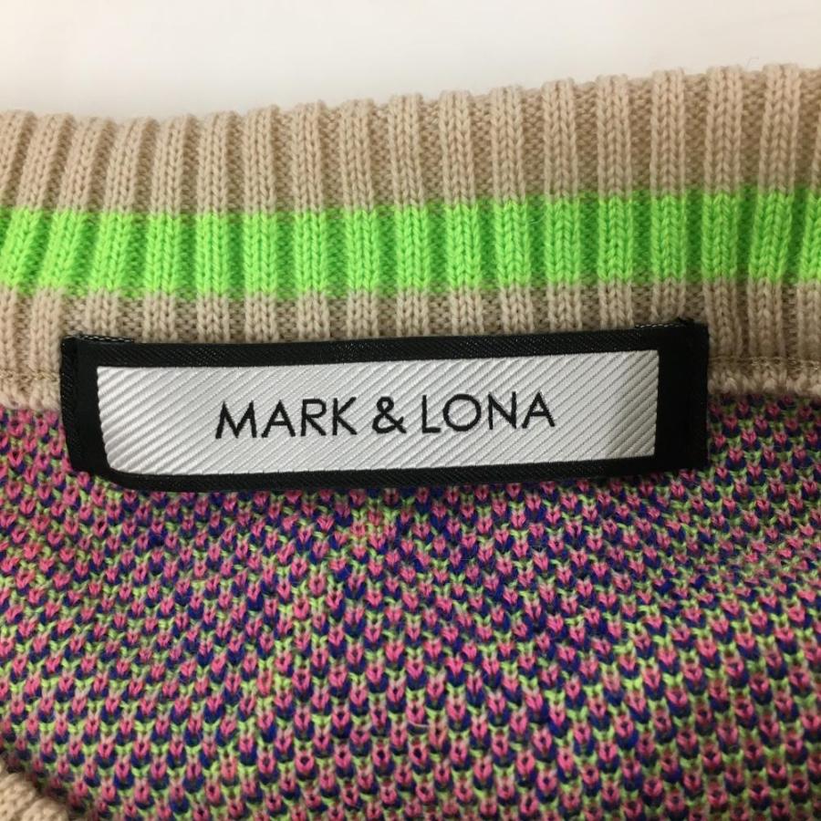 MARK&LONA マークアンドロナ セーター ベージュ×ブルー MARK&LONA マークアンドロナ セーター ベージュ×ブルー