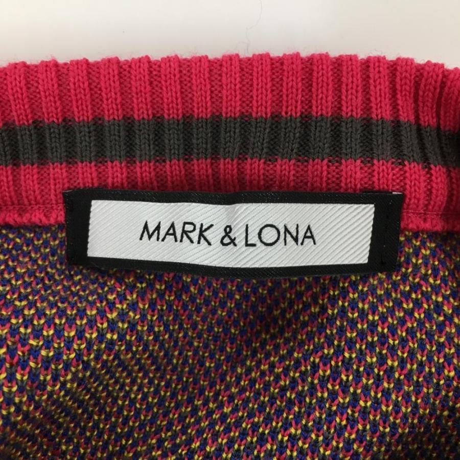MARK&LONA マークアンドロナ セーター ピンク×イエロー MARK&LONA マークアンドロナ セーター ピンク×イエロー