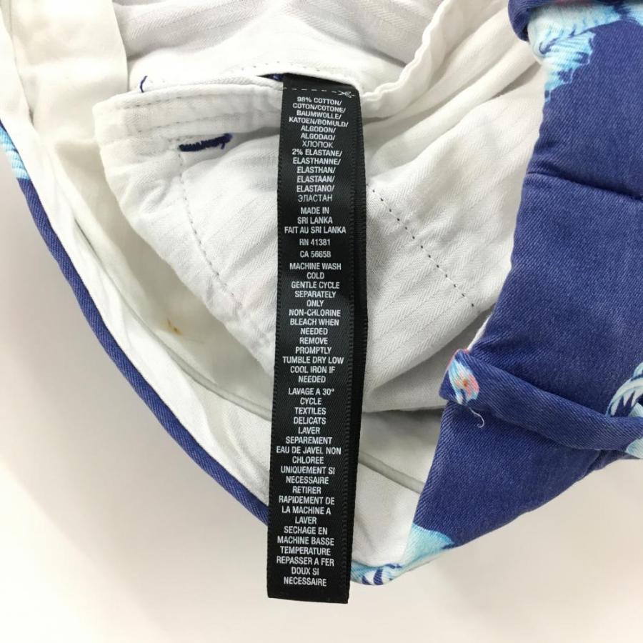 RLXラルフローレン ハーフパンツ ネイビー×白 魚柄 ストレッチ メンズ