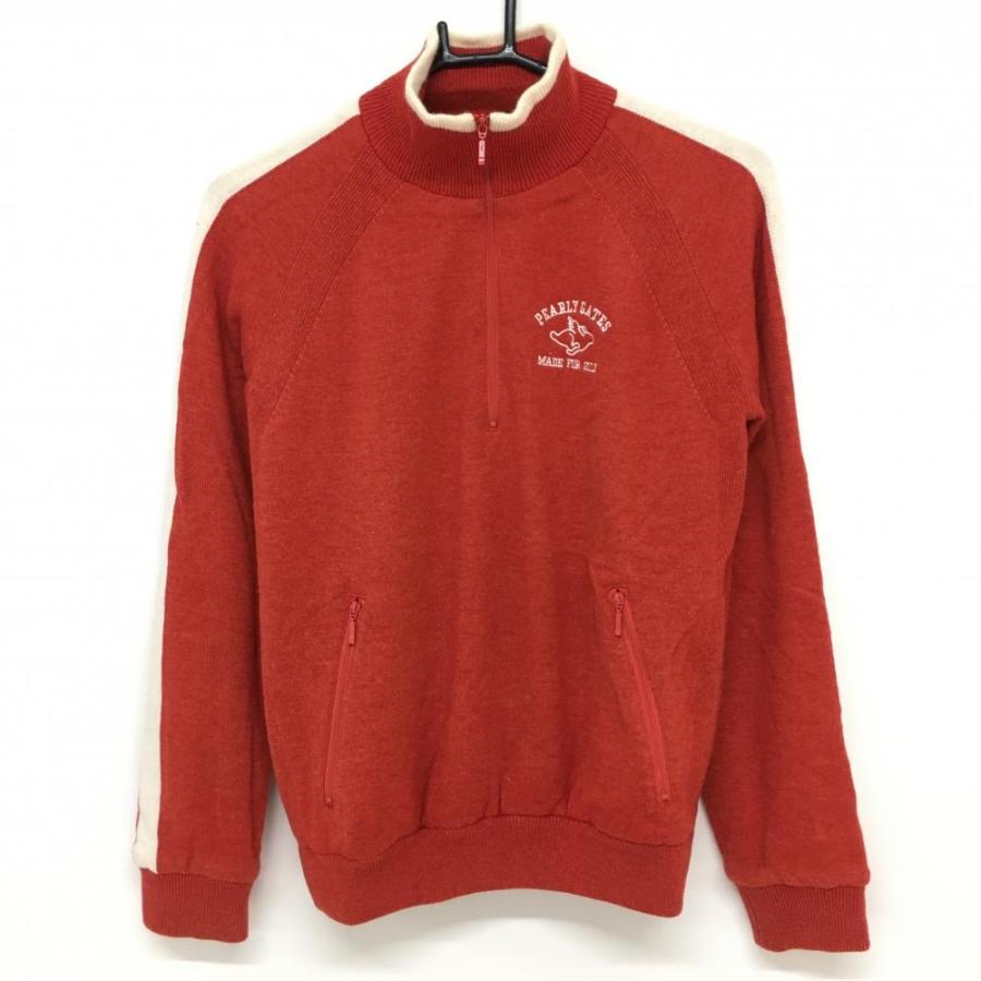 パーリーゲイツニット裏地蓄熱1サイズ オレンジ