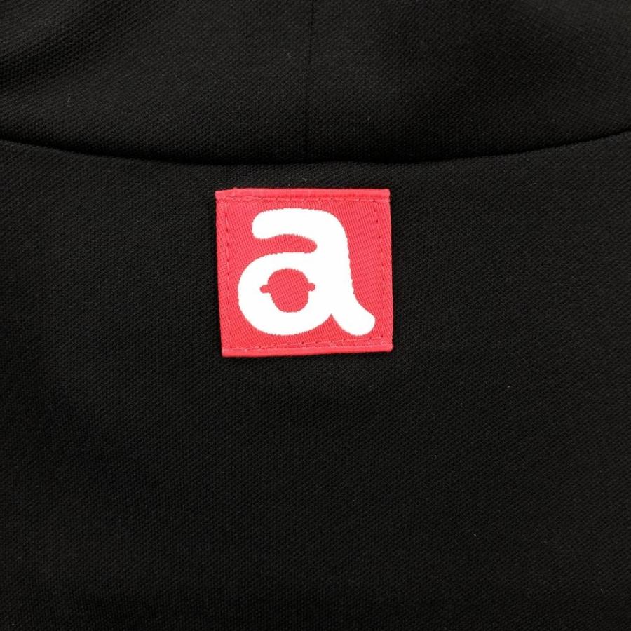 archivio アルチビオ ノースリーブシャツ 黒×シルバー サイドロゴ