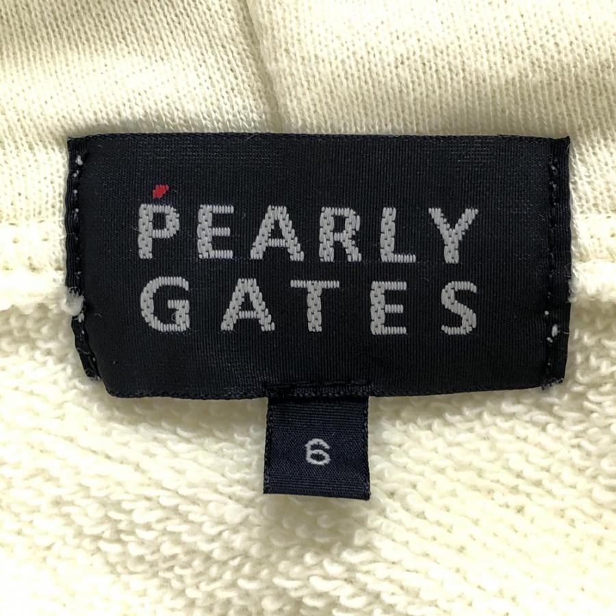 PEARLY GATES（パーリーゲイツ） スウェットパーカー 白×ネイビー 25