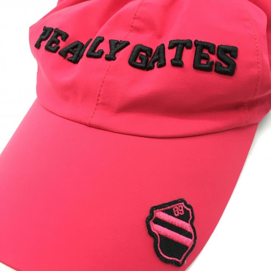PEARLY GATES（パーリーゲイツ） ナイロンキャップ ピンク×黒 裏