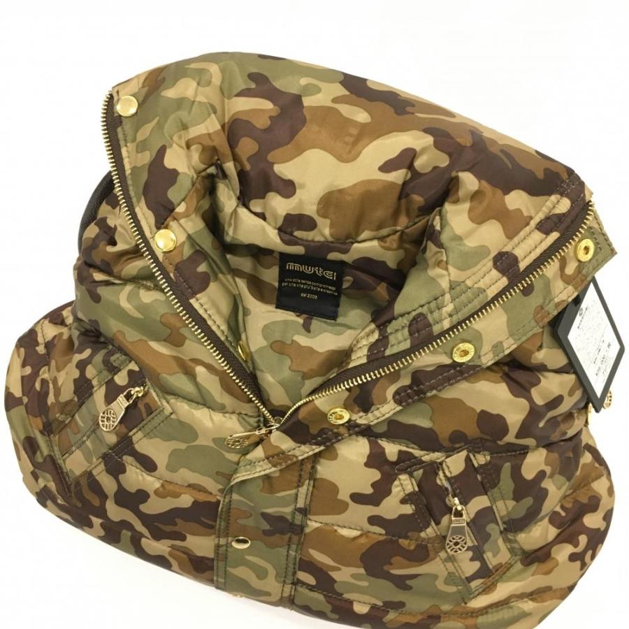 新品】ムータ 2WAYボストンバッグ ベージュ×ボルドー 迷彩 カモフラ 