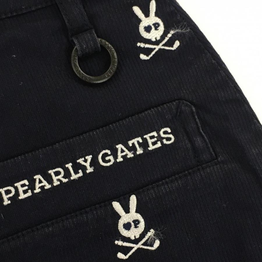 PEARLY GATES パーリーゲイツ スカート ネイビー×白 30周年 スカル 
