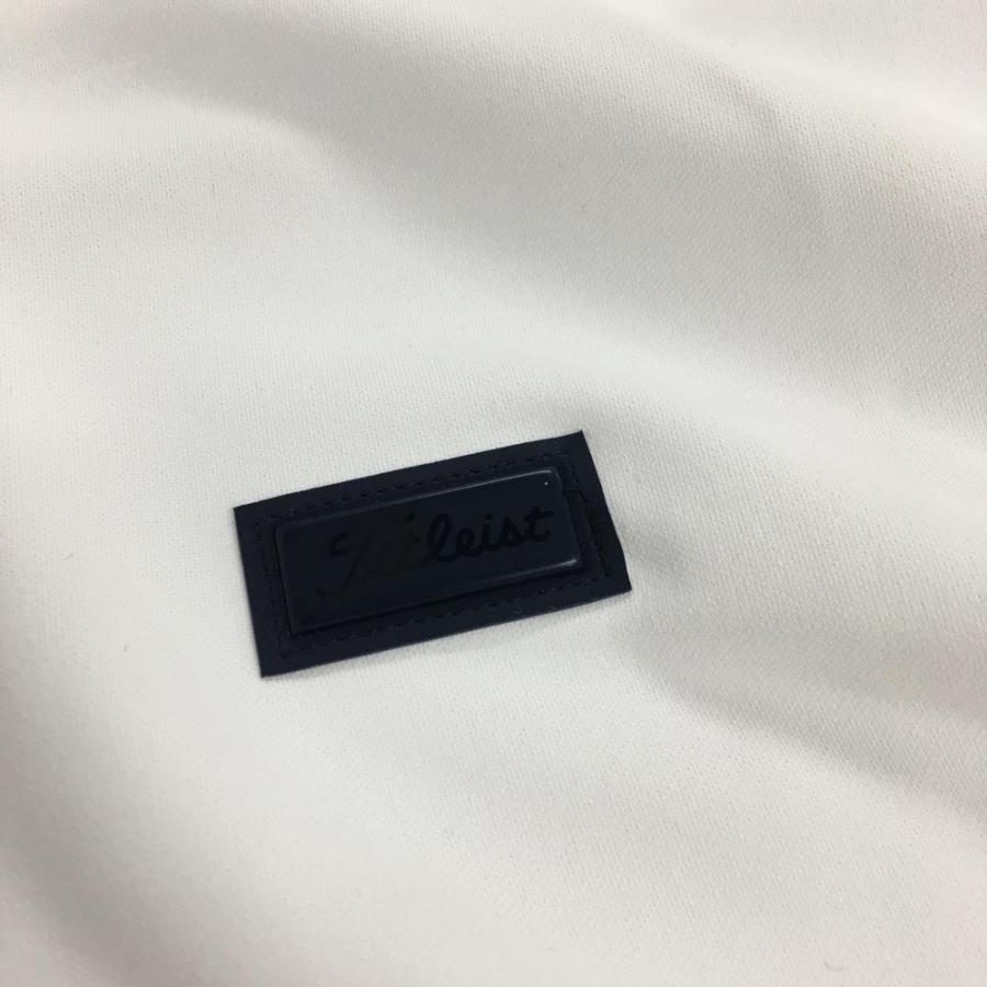 新品】タイトリスト ジップパーカー 白×ネイビー ジャージ素材