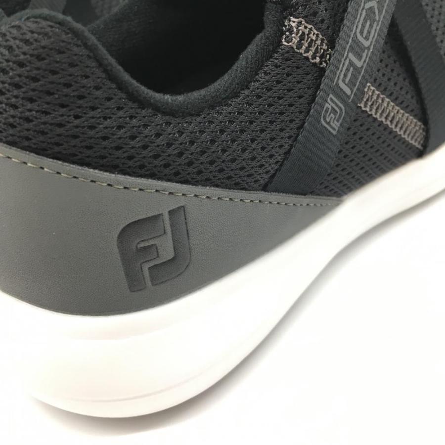 超美品】フットジョイ ゴルフシューズ 黒×白 95728J スパイクレス
