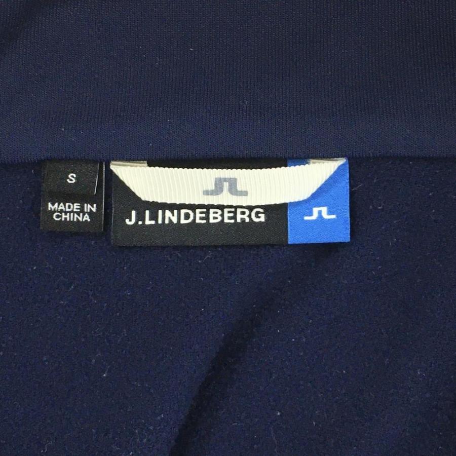 J.LINDEBERG ジェイリンドバーグ 裏微起毛 長袖ポロシャツ ネイビー