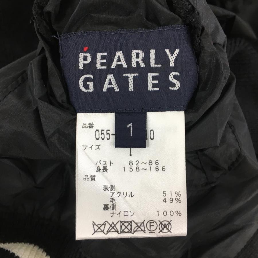 超美品】パーリーゲイツ リバーシブルニットベスト 黒 チェック 超美品】パーリーゲイツ リバーシブルニットベスト 黒 チェック