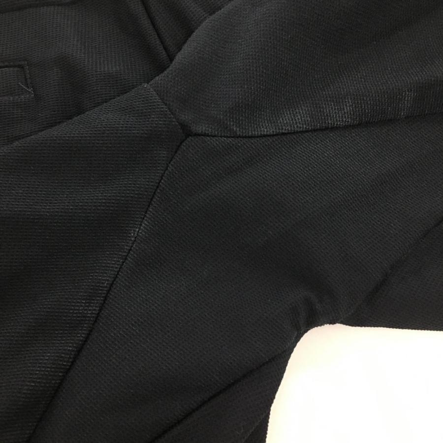 美品】パーリーゲイツ ストレッチパンツ 黒 織生地 裾異素材切替