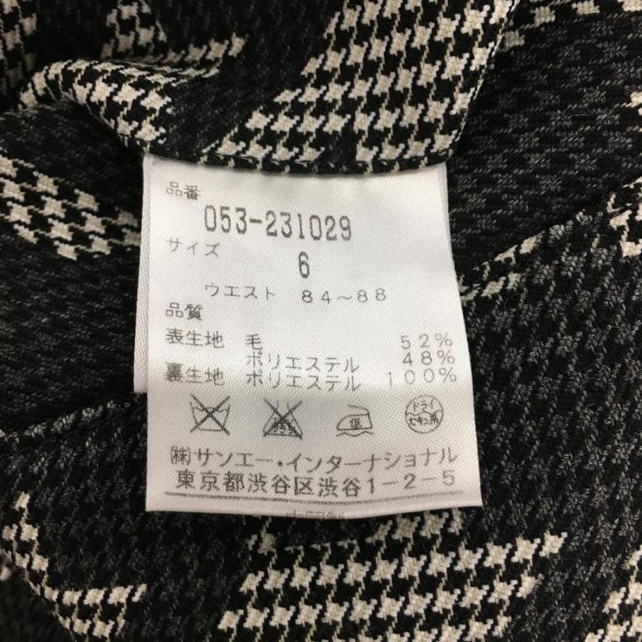 美品】パーリーゲイツ パンツ グレー×黒 千鳥格子 ウール混 メンズ 6