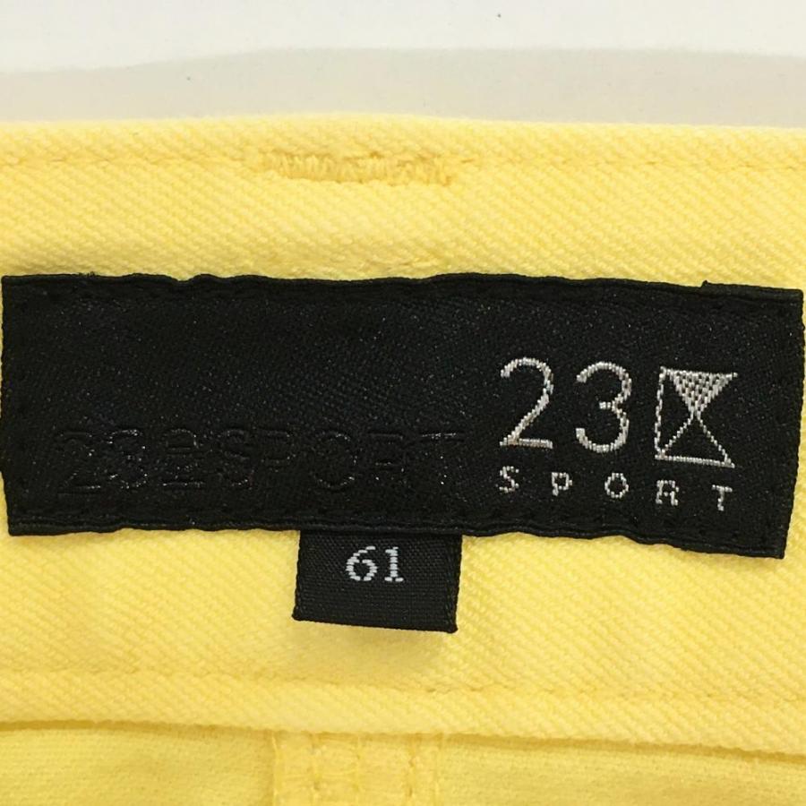 23区GOLF 23区スポーツ ストレッチスカート イエロー 無地 コットン混