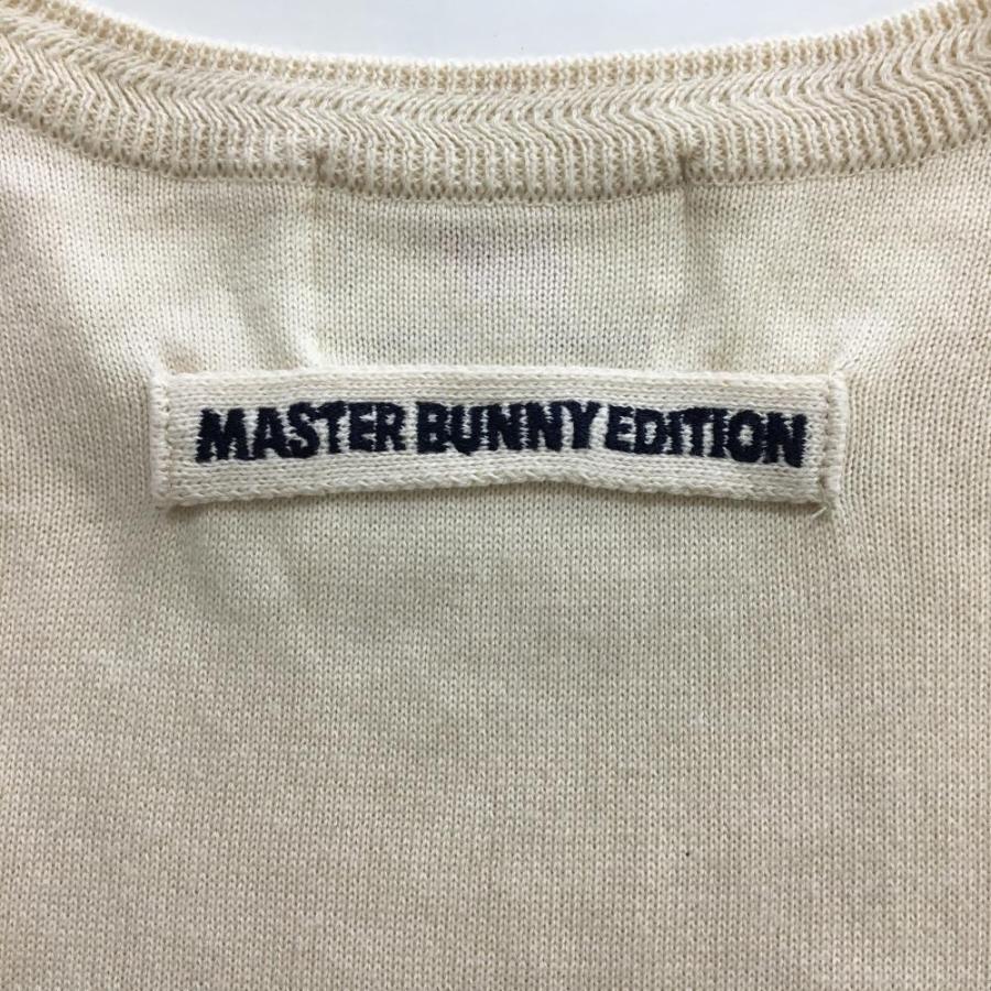 【美品】マスターバニーニットジケット　メッシュ　背面ロゴ　メンズゴルフウェア　4 MASTER BUNNY EDITION マスターバニーエディション 2023年 ニット
