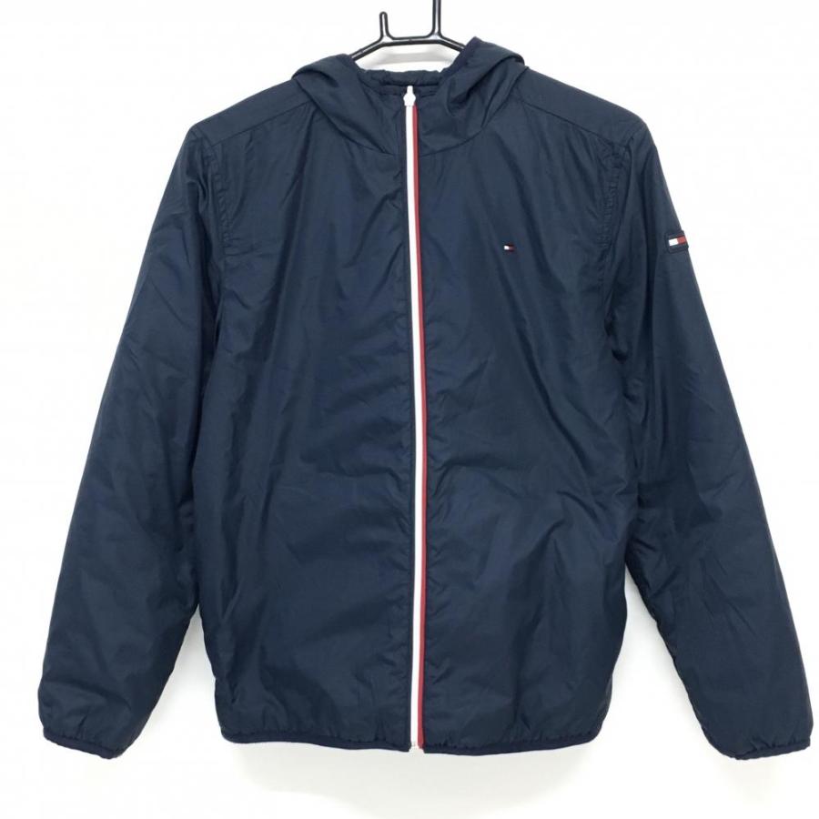 超美品】トミーヒルフィガー リバーシブル中綿ジャケット ネイビー  