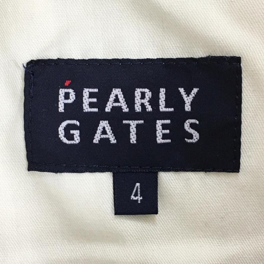 PEARLY GATES（パーリーゲイツ） パンツ 白×黒×ボルドー 千鳥格子柄