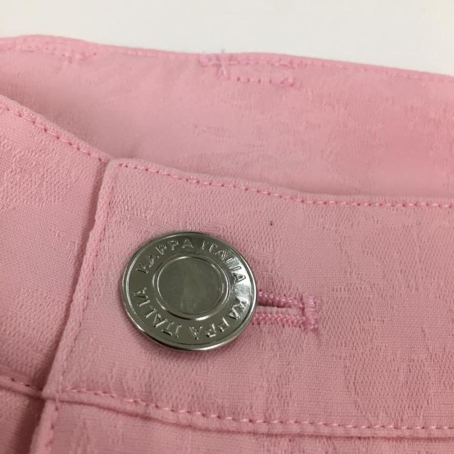 超美品】カッパ パンツ ピンク 花柄地模様 ストレッチ レディース L