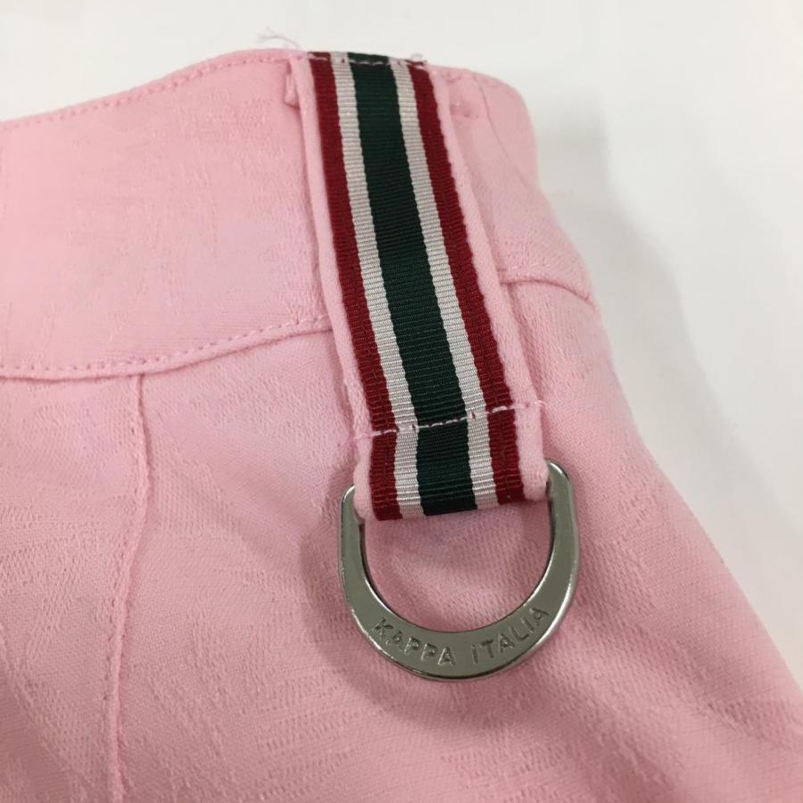 超美品】カッパ パンツ ピンク 花柄地模様 ストレッチ レディース L