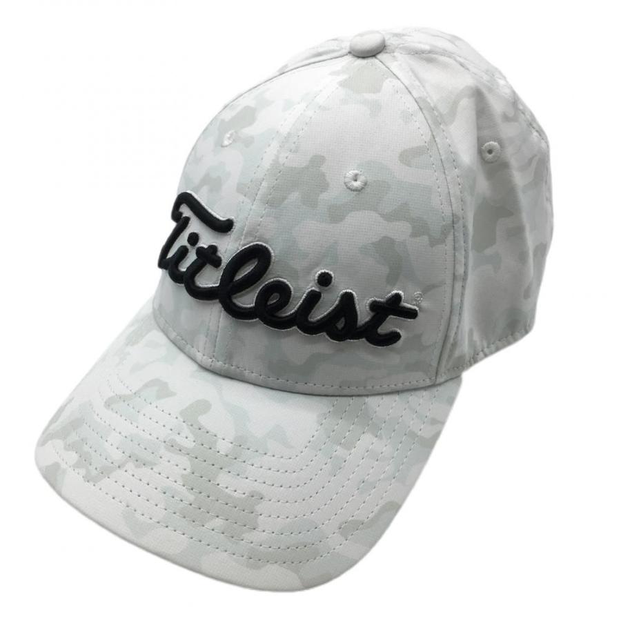 【新品】Titleist タイトリスト/メンズキャップ/フリー(57〜59cm) 超美品】タイトリスト キャップ 白×ベージュ カモフラ 迷彩
