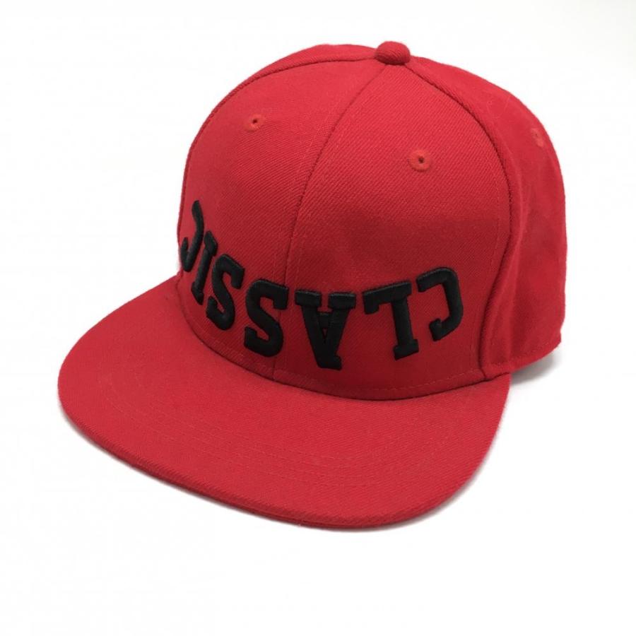 PEARLY GATES（パーリーゲイツ） フラットキャップ レッド×黒 ロゴ