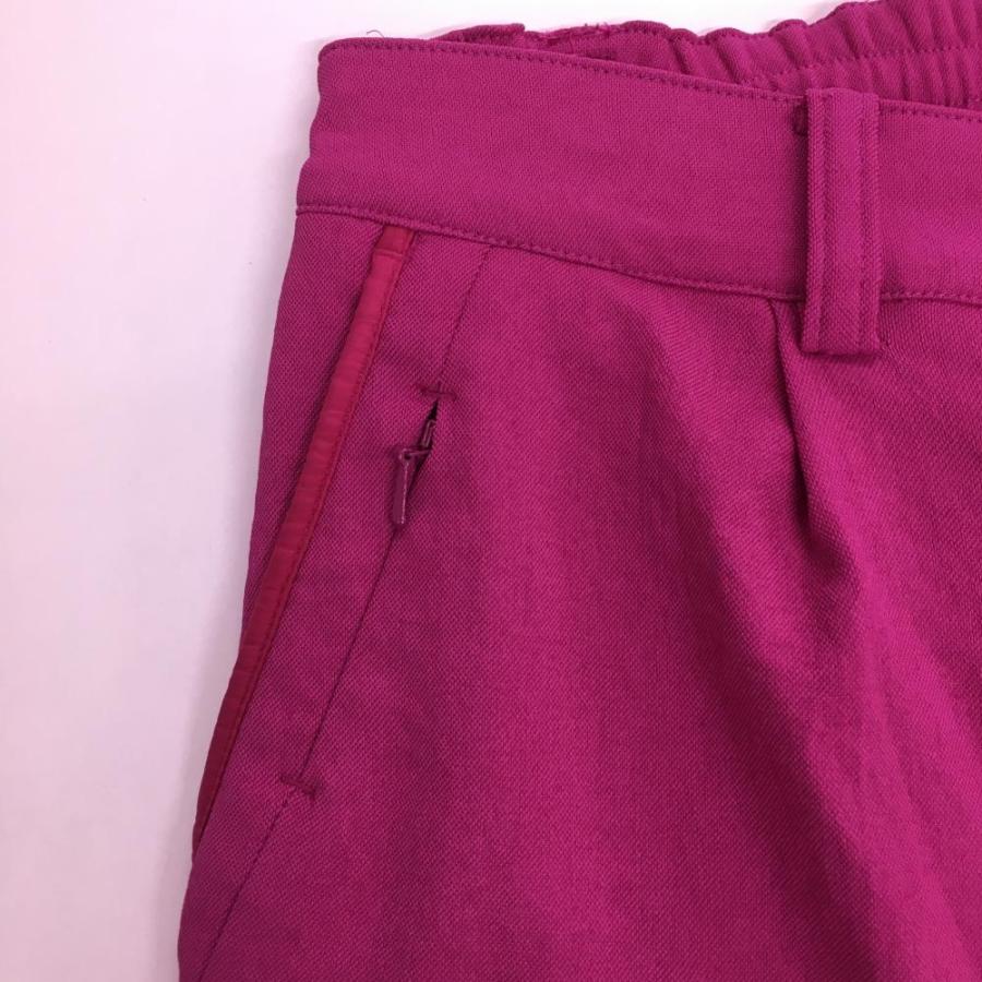 ビームスゴルフ ストレッチパンツ ピンク ウエストゴム レディース L
