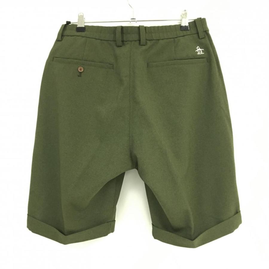 Munsingwear（マンシングウェア） ハーフパンツ グリーン ロゴ白