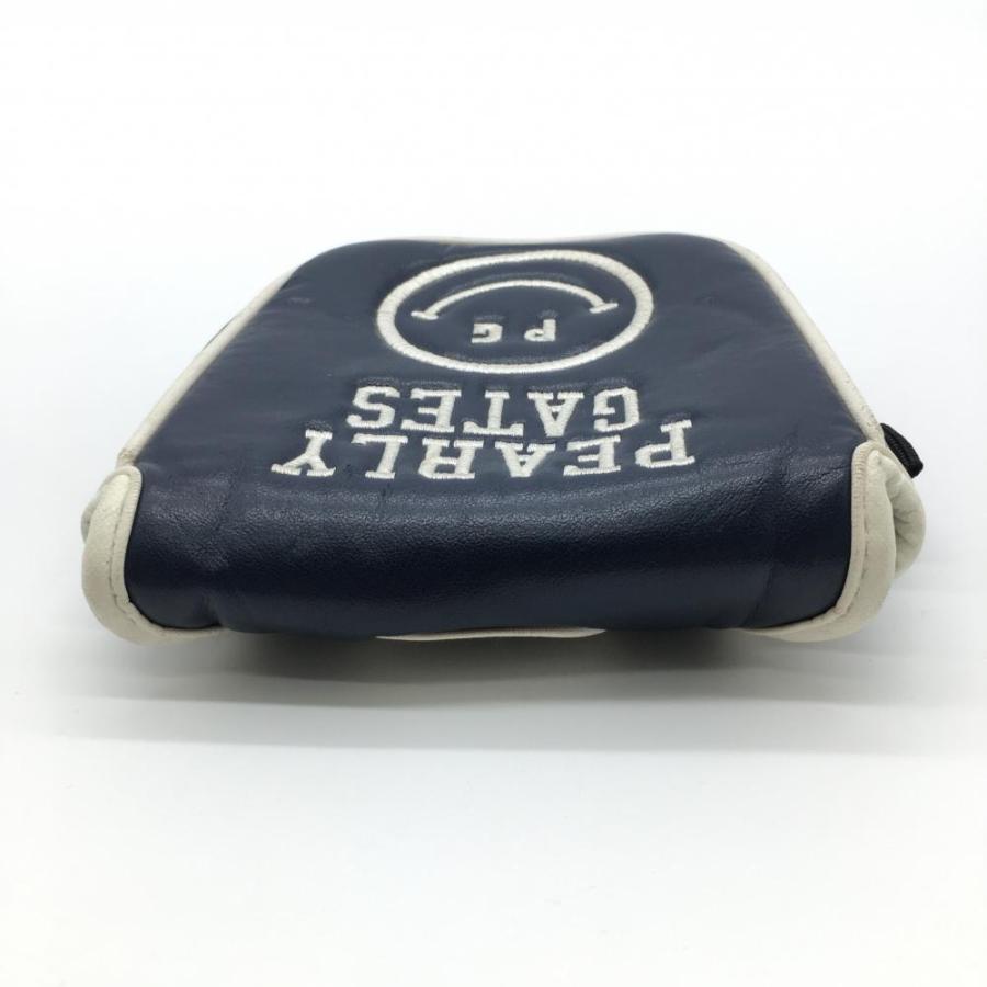 美品】パーリーゲイツ パターカバー ネイビー×白 ニコちゃん スマイル