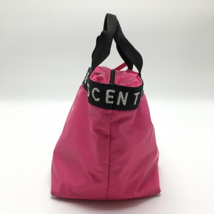 DESCENTE（デサント） カートバッグ ピンク×黒 内ポケット付 ゴルフ 