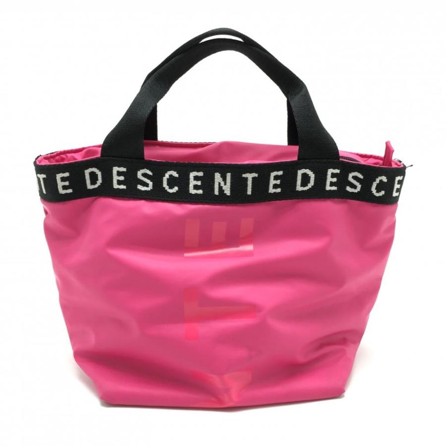 DESCENTE（デサント） カートバッグ ピンク×黒 内ポケット付 ゴルフ