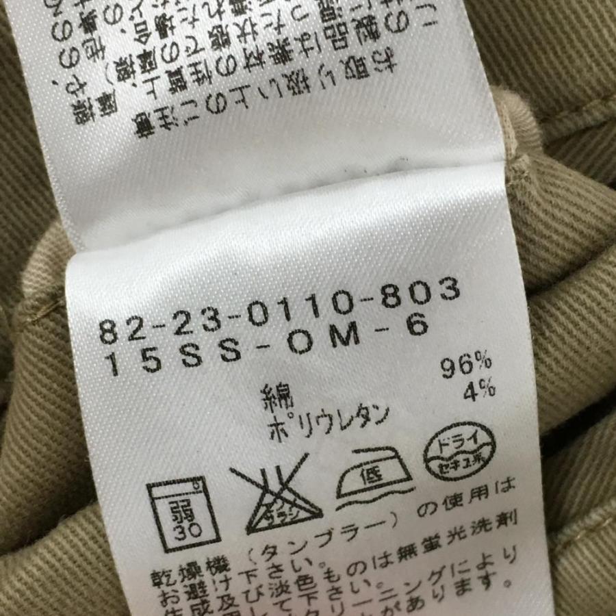 美品】ビームスゴルフ パンツ ベージュ ポケット刺しゅう コットン混