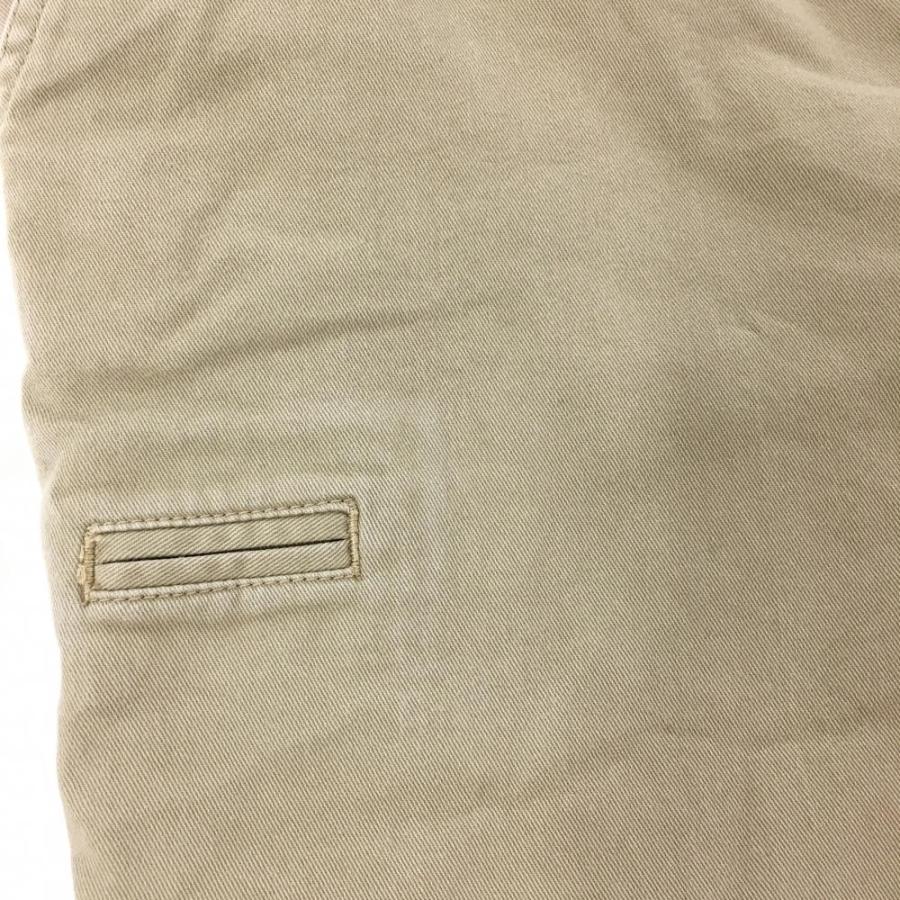 美品】ビームスゴルフ パンツ ベージュ ポケット刺しゅう コットン混