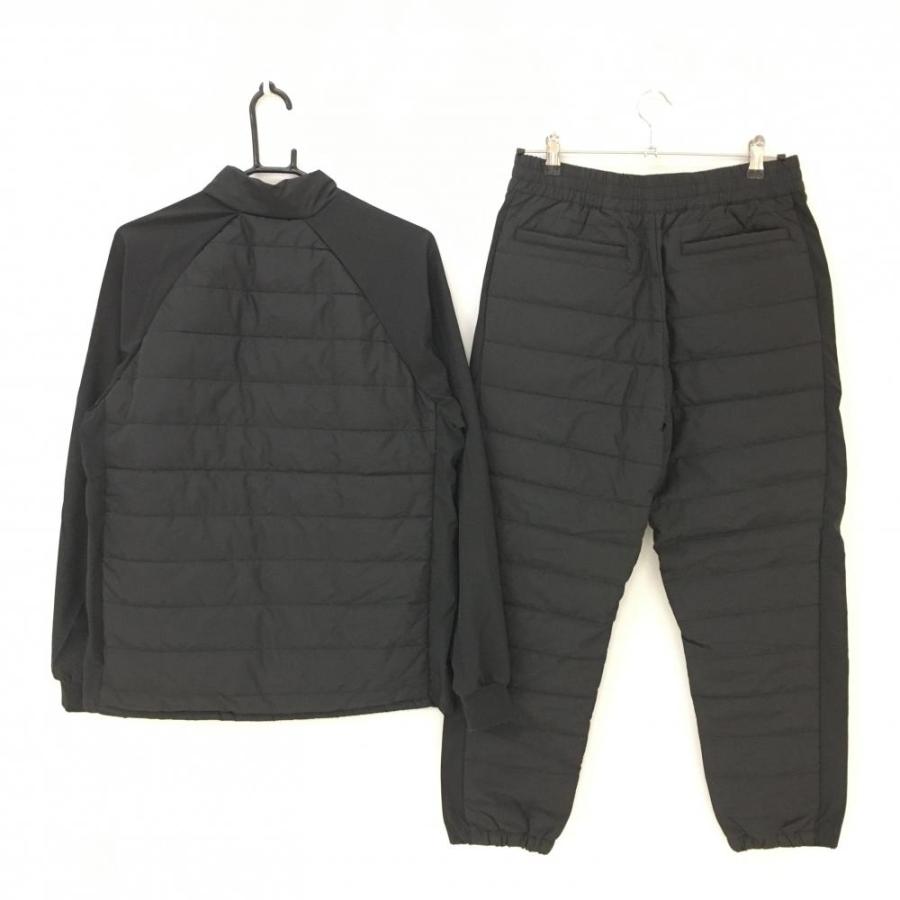超美品】クランク 上下セット(中綿切替ジャケット×パンツ) 黒 裏地起毛