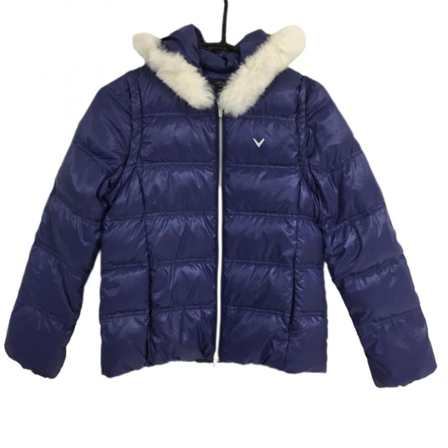 超美品】キャロウェイ 4WAYダウンジャケット パープル ラビットファー