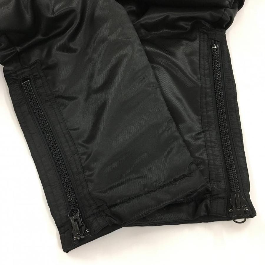 超美品】パーリーゲイツ 中綿パンツ 黒 ティー装着可 複数ポケット 裾